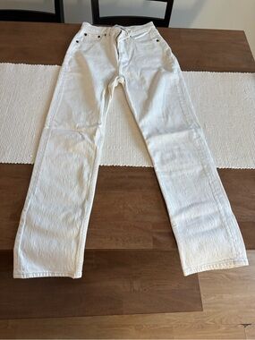 Abercrombie cream colored jeans 25/0 curve love